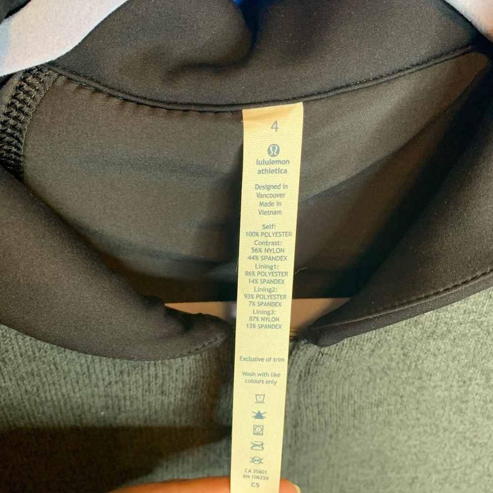 LULULEMON Fleece Sweater Jacket Zip Size 4 Small - Picture 3 of 7